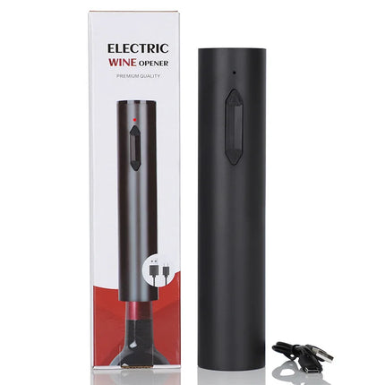 Electric Wine Bottle Opener Automatic Red Wine Corkscrew Rechargeable Wine Opener with Charging Base Tools Kitchen Accessories