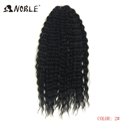 Noble 24Inch 300g Crochet Hair Curl Hair Water Wave Ombre Blonde Twist Crochet Hair Braid Hair Deep Wave Braiding Hair Extension