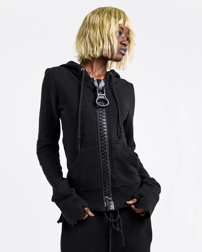 Y2K Streetwear Oversized Pink Zipper Gray Hoodie Fashion Retro Punk Design Hooded Jacket Harajuku Aesthetic Trendy Sweatshirt
