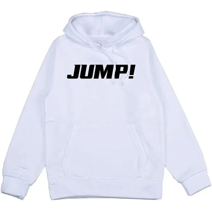 Black and Pink Jump Single Hoodies Korean Girls Band Fashion Sweatshirts Long Sleeve Loose Pocket Pullovers Unisex Streetwear