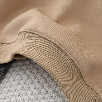 3-12 Years New Autumn Winter Boys Hoodies Lined With Plush Lining Thick Keep Warm Letter Hooded Sweatshirt For Kids