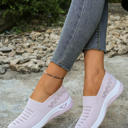 Fashionable casual single shoes, breathable and comfortable women's shoes, sports vulcanized shoes, anti-slip flat shoes