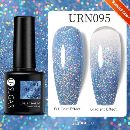 UR SUGAR 7.5ml Dark Wine Red Nail Gel Polish Autumn Gel Paint Nail Art Semi Permanent Nail Art Manicure Soak Off LED UV Nail Gel