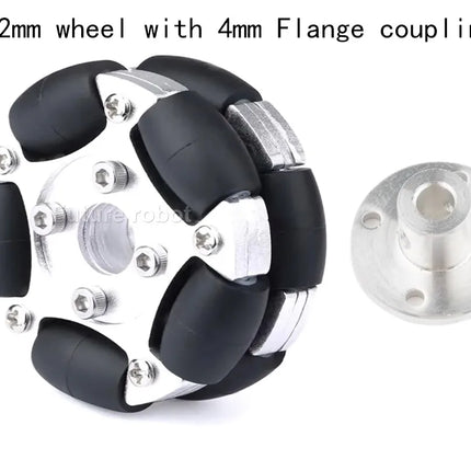 58mm 82mm Aluminum Alloy Omni Wheel 12Kg 15Kg Load Plastics or Metal Wheel ROS Programmable Platform Omnidirectional Sport Wheel