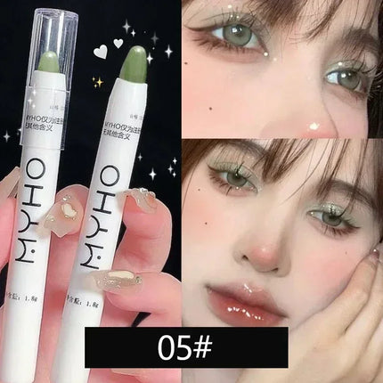 Matte Pearl White Eyeliner Pencil Lying Silkworm Eye Head Brightening Highlight Eyeshadow Stick Glitter Dazzling Effect Makeup