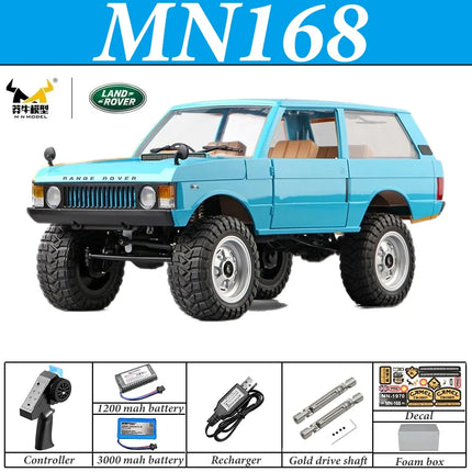 MN168 RC Car 1:12 Full Scale RTR Version MN Model 2.4G 4WD 280 Motor Proportional Off-Road RC Remote Control Car for Boys Gifts