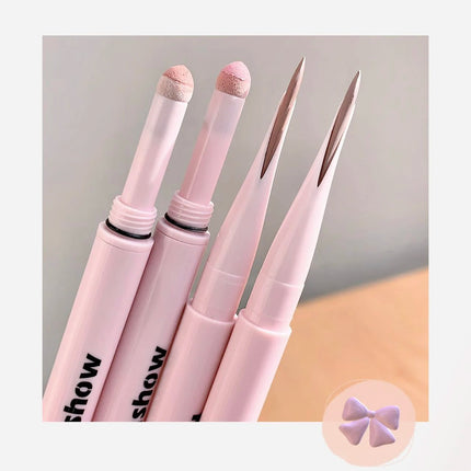 Meniscus Double-end Lying Silkworm Eyeliner Pencil Diamond Glitter Matte Eyeshadow Pen Brightening Cream Shadow Highligh Makeup