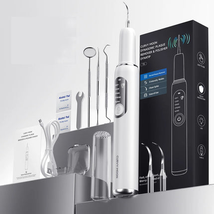 CURVY MOON T6 Electric Sonic Dental Calculus Scaler Oral Teeth Tartar Remover Plaque Stains Cleaner Removal Teeth Whitening