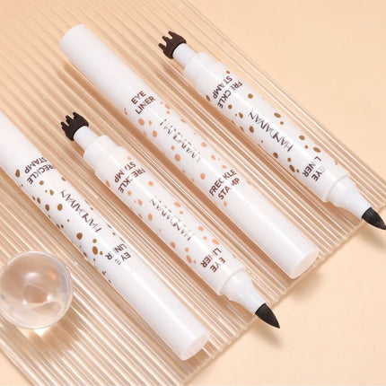 3 in 1 Natural Simulation Freckle Stamp Pen Waterproof Easy Color Freckle Dot Pen Face Fake Freckles Eyeliner Lasting Makeup