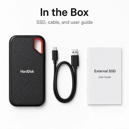 1TB Portable SSD External Hard Drive USB 3.1 High-Speed Storage for Laptop/Mac/PC Compact & Durable