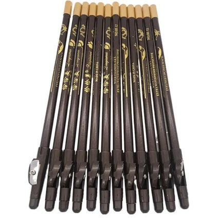 3Pcs/set Waterproof Eyebrow Pencil Eye Makeup Brown Black Eyebrow Pen Long Lasting Not Blooming Eyebrow Enhancer Travel