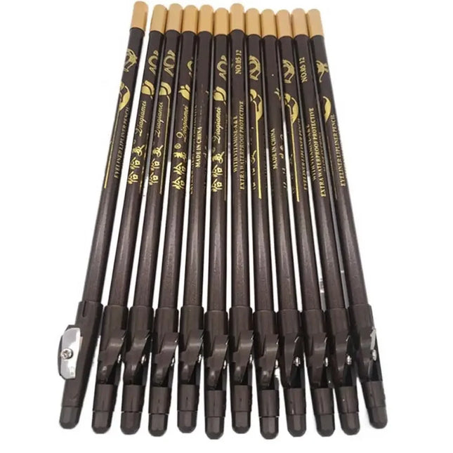 3Pcs/set Waterproof Eyebrow Pencil Eye Makeup Brown Black Eyebrow Pen Long Lasting Not Blooming Eyebrow Enhancer Travel