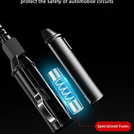 Electric kettle 12V 24V portable car heating cup 500 ml travel heating smart stainless steel insulation artifact OLED display