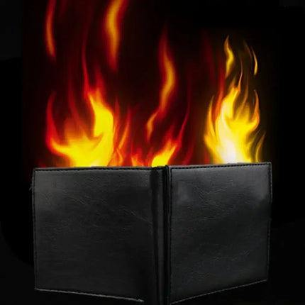 Fire Wallet Magic Flame Big Fire Wallets Oil Open Flame Lighters Smoking Accessories Cool Gadgets Men's Gift