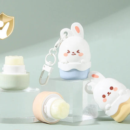 Fruity Children Baby Lip Balm Moisturizer Nutritious Anti Dry Cracking Lip Mask Cute Cartoon Bunny Kids Autumn Winter Lip Care