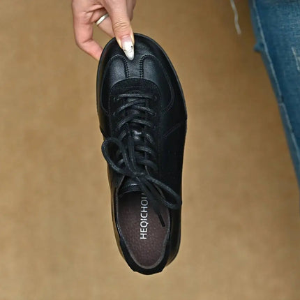 Genuine leather German training shoes Woman flats suede Retro For Women's sneakers Luxury High quality