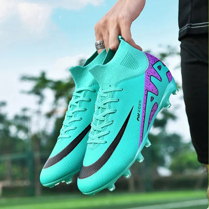 Original Men Football Field Boots Professional Society Indoor Boys Soccer Shoes Match Training Resistant Kids Football Shoes
