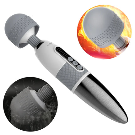 Leten Huge Head Vibrator for Female Masturbation Orgasm, AV Magic Wand Massager Nipple Clitoris Stimulator Sex Toys for Women