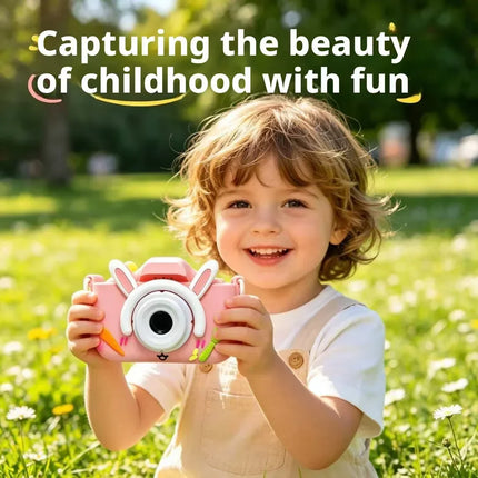2026 New Arrival Cute Cartoon Dual Lens HD Digital Camera Kids SLR Toy Camera for Children Birthday Holiday Decent Gifts