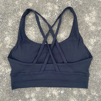 Solid Color Fitness sport Bra Women Cross soft high strength Tight Top Comprehensive Training Gym Yoga Underwear With Chest Pad
