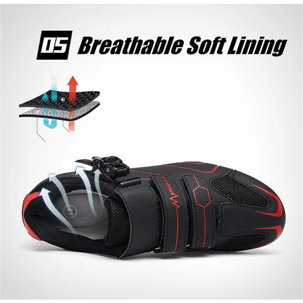 Mountain Bike Shoes Men's Cycling Shoes MTB Shoes Quick Ratchet Buckle Compatible with SPD System Pedal for Indoor and Outdoor Mo