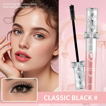 Cute, Curly, Long-lasting Mascara, Water-resistant and Non-dusting. Black Mascara.