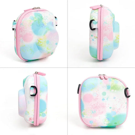 For Instax Mini 12/11/9/8/7/40 Camera Case EVA Soft Protective Case Trave Bag for Fujifilm Film Camera Bag with Shoulder