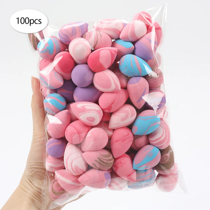 10/20/30/50/100Pcs Mini Makeup Sponge Set, Dual-Use Wet/Dry Beauty & Blenders for All Skin Types