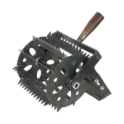 Thickened Wheel Weeding Tool Hand Pushed Hoe Wheel Weeders Widened Sawtooth Loosening Tools Portable Agriculture Garden Tools