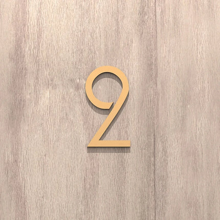 On The Door Extra Apartment Floating Exterior House Hotel Building 3D Digits Number Art Nordic Home Decor Wall Sticker Acrylic