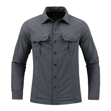 Lightweight Breathable Shirt Tactical Multifunctional Shirt Outdoor Long-Sleeved Work Shirt Breathable Sports Sun Protection