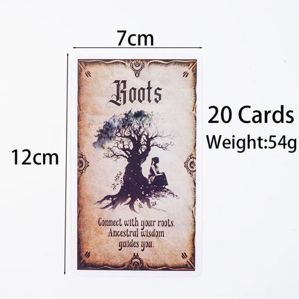 Wise Witch Oracle Cards A 20-Card Deck High Quality Tarot Leisure Entertainment Family Gatherings Board Game Cards 12x7cm