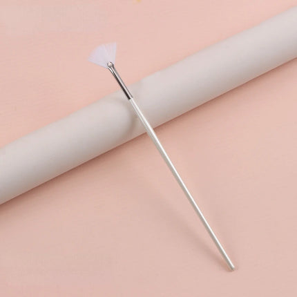 1/8pcs Fan Acid Brush Practical Facial Brushes Soft Portable Mask Brushes Soft Brush Skin Management Beauty Salon Brush Tool