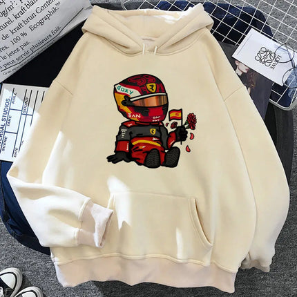 Fernando Alonso hoodie harajuku casual wear pattern female pullover sweatshirts soft fabric anime manga printed design