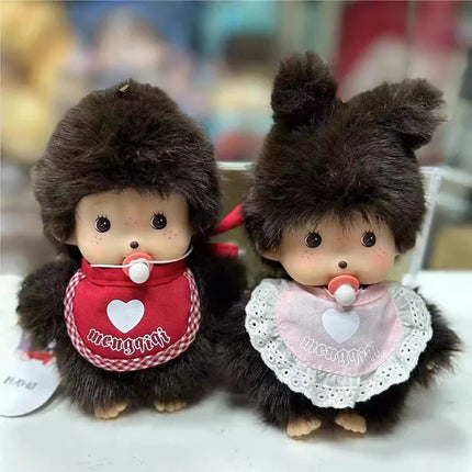 Monchhichi Plush Keychain Bag Hanging Accessories Kawaii Keychains Monkiki Doll Hanging Pendants Collection Birthday Gift モンチッチ