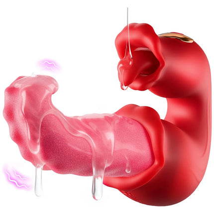 Tongue Vibrator G Spot Clitoris Stimulator Licking Swing Vagina Massager Powerful Dildo Masturbator Adult Sex Toys for Women 18+