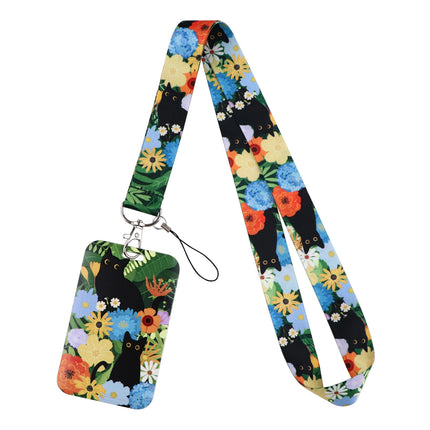 Cute Cartoon Cat Duck Neck Strap Lanyards For Keychain ID Credit Card Pass Animal Hang Rope Cell Phone Charm Accessories