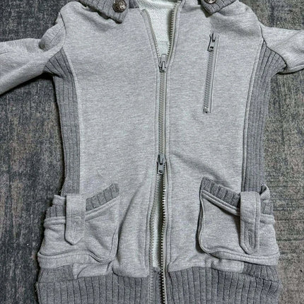 Y2K Gothic retro ladies hooded sweater color matching design Skull pattern hot drilling decoration high street trend 2026 new