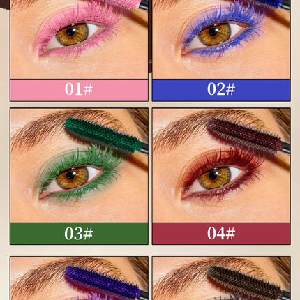 Chocolate Brown Mascara Colorful Curling Eyelash Extension Waterproof Fast Drying Lengthening Eye Black Lashes Makeup Lasting