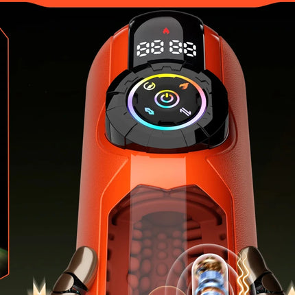Automatic Male Masturbator Cup Telescopic Sucking Heated Pussy Blowjob Machine Thrusting Vibration Masturbation Sex Toy for Men