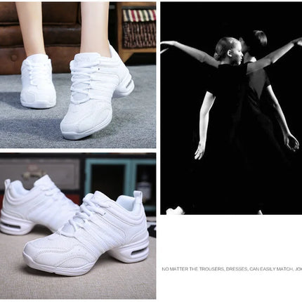 Large Size Women's Dance Shoes Soft Outsole Woman Breath Jazz Hip Hop Shoes Sports Sneakers Ladies Girl Modern Jazz Dancing 2025