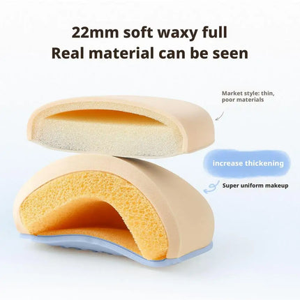 Marshmallow Air Cushion Puff Liquid Powder Foundation Applicator Wet Dry Dual Use Vegan Latex Free Makeup Sponge for Flawless