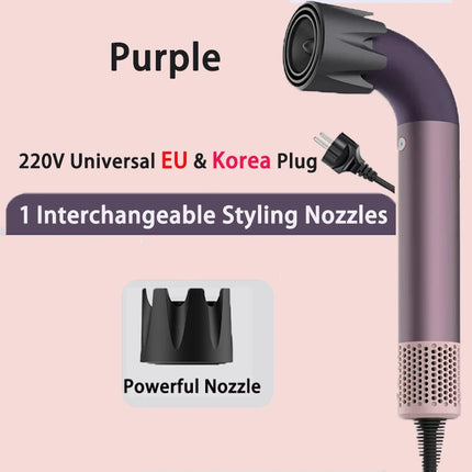 1400W High Power Hair Dryer, Fast Drying, Lightweight Body, Low Noise, Equipped with Multiple Air Nozzles