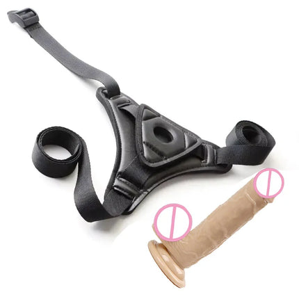 Strapon Dildo for Women Suction Cup Realistic Strap-On Dildo Huge Penis Belt Sexual Harness Strap On Anal Sex Toy for Lesbian