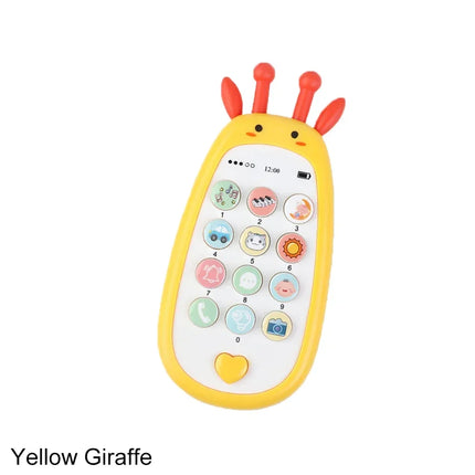 Nori Baby Cartoon Simulation Mobile Phone Toy with Teether Infant Early Educational Music Toy