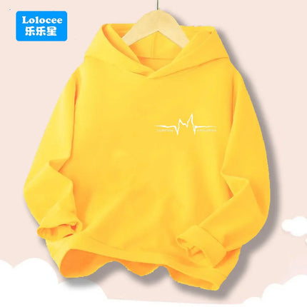 Kids Hoodie Music Headphone Print Casual Pullover -Children's Hooded Sweatshirt Fashion Spring Fall Daily Wear for Boys EJCK1