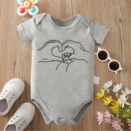 I Love My Family 100% Cotton Bodysuit Soft Baby Cloths Best Gift for Baby Onesie Jumpsuit for 0 To 12 Months Cute Newborn