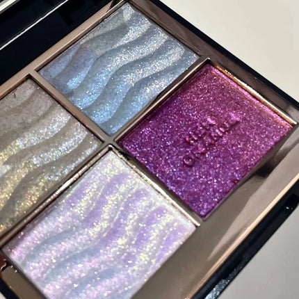Herorange Color Block Dream Shadow Palette Four-Color Glitter Chameleon Effect Pearlescent Sparkling Easy to Apply Long-Lasting Non-Fading Mashed Potato Texture Four-Color Eyeshadow Palette Cosmetics Christmas Gift
