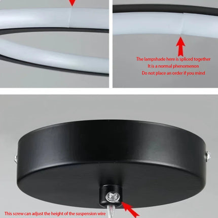 LED Ceiling Lamp 3color in one lamp Modern Style Chandelier Bedroom Light Surface Installation AC85-265V aisle Dining Room Lamp