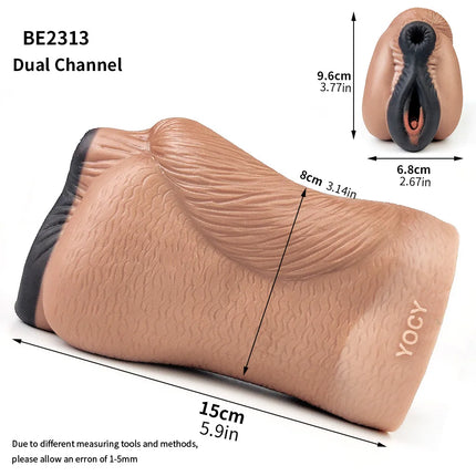 YOCY Men's Silicone Animal Masturbator Fantasy Stroker Anal Vaginal Penis Toy Monster Pussy Male Masturbator Fetish Sex Toy 18+